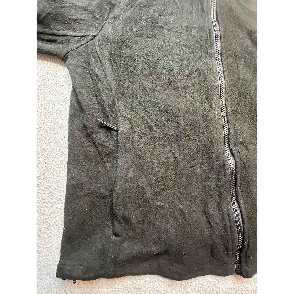The North Face Fleece Jacket Mens Medium Black Full Zip‎ Outdoor Hiking Warm